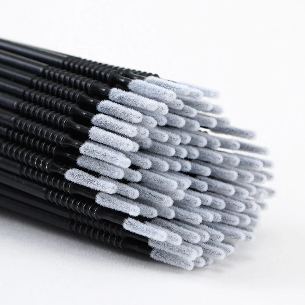 100本入り マイクロブラシ まつげエクステブラシ まつげグルー洗浄用メイクブラシ まつげエクステ用品 アクセサリー マイクロブラシ