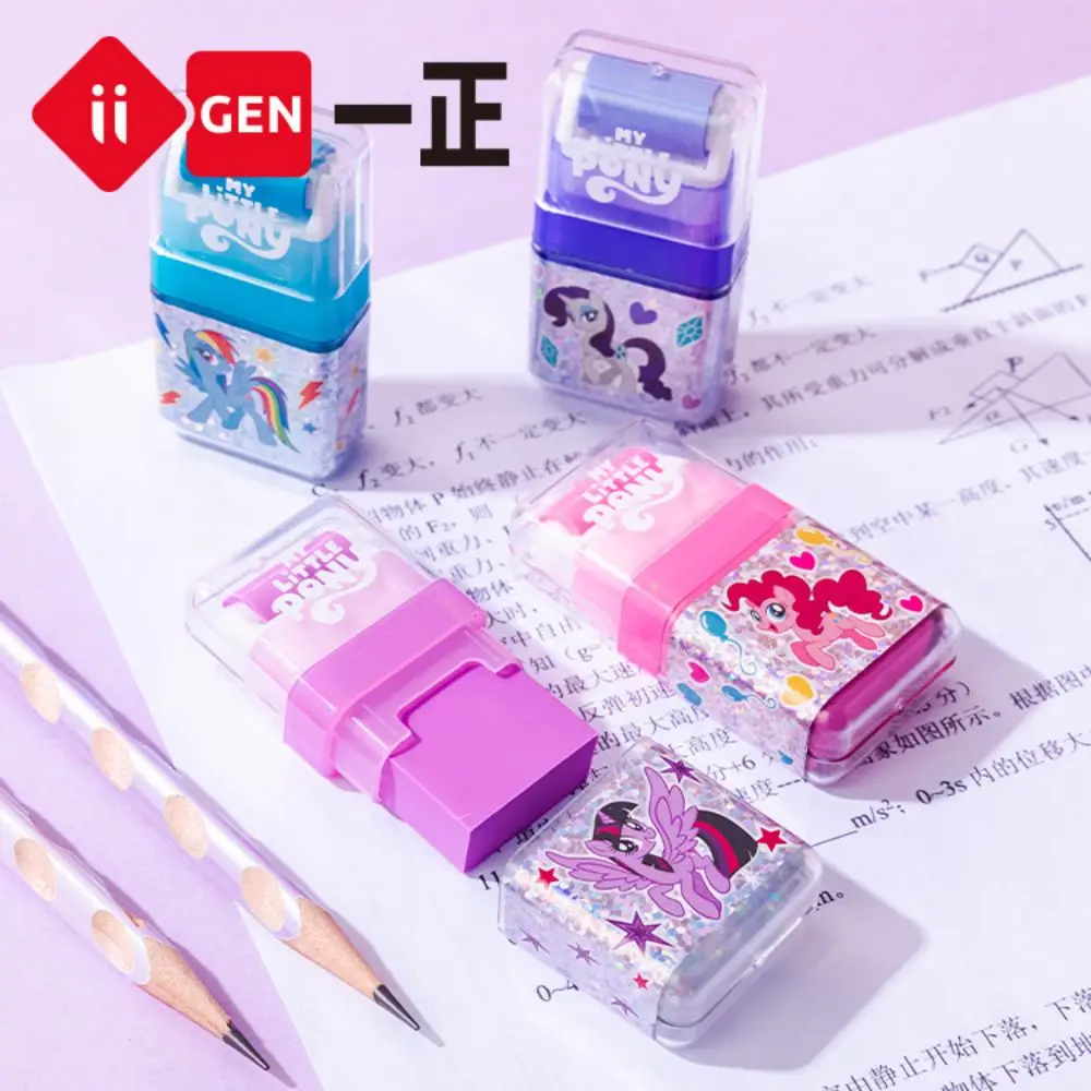 Iigen My Little Pony Roller Eraser Writing Correction School Student Office Stationery Rubbers 4pcs