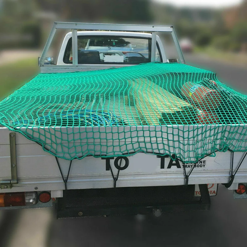 Trailer Net, Stretchable Luggage Net For Trailers Of Sizes 2.5 X 3.5 Metres, Tight Mesh, With Securing Hook