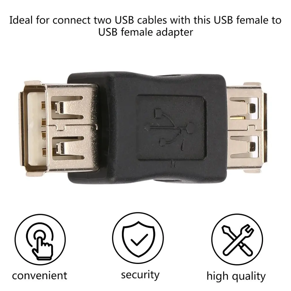 In stock! USB 2.0 Type A Female to A Female Coupler Adapter Connector F/F Converter Brand Newest Wholesale