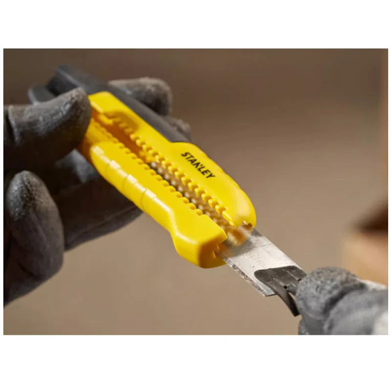 Stanley STHT10489 Utility Knife 18mm Snap-off Blade Quick Change Blades Blade Breaker Improve Work Efficiency New Products