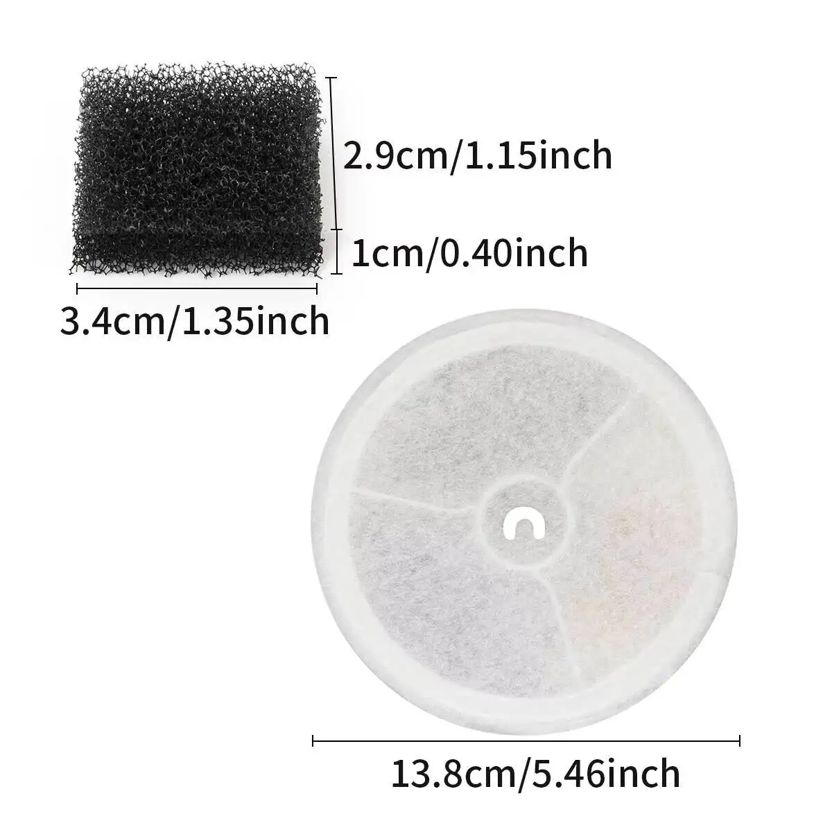 Solo/Solo2/Solo SE And CYBERTAIL 12Set PETKIT Suitable For Eversweet 2S/3/3 Pro Pet Fountain Replacement Filters Pet Accessory