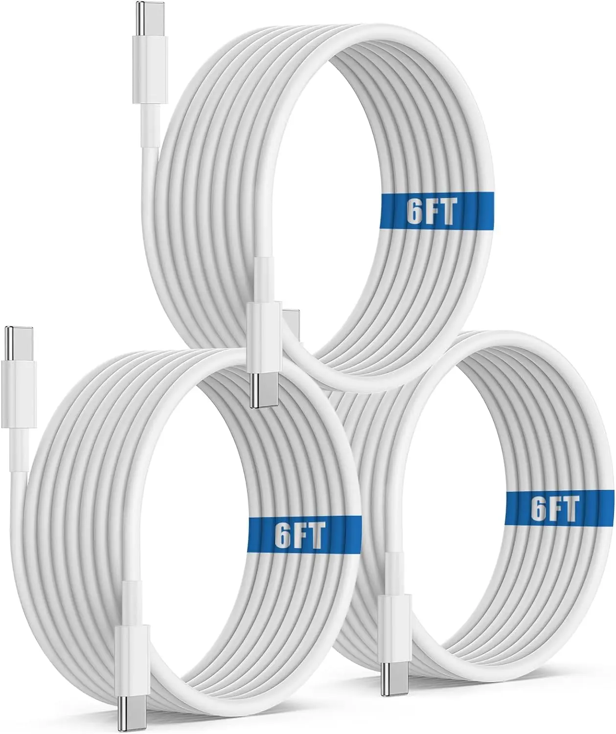 애플 USB C to USB C 충전 케이블, 긴 타입 C to C 고속 충전기 코드, 아이폰 15/15 프로, 15 플러스, 15 프로 맥스용, 6ft 60W