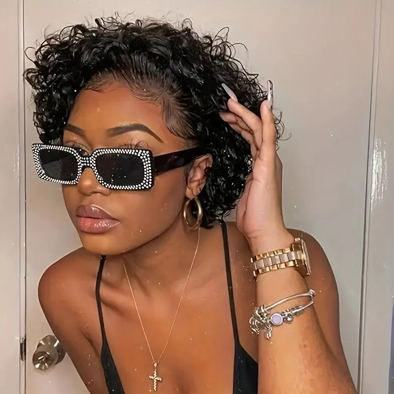 Short Curly Human Hair Wigs Short Wigs For Women Pixie Cut Wigs Short Lace Wigs Human Hair Curly Lace Front Human Hair Wigs