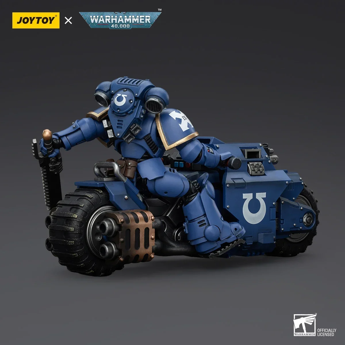 JOYTOY Warhammer 40K Space Marines Ultramarines Outriders Action Figure Brother Catonus Figurine Joints Movable Model Toy Gifts