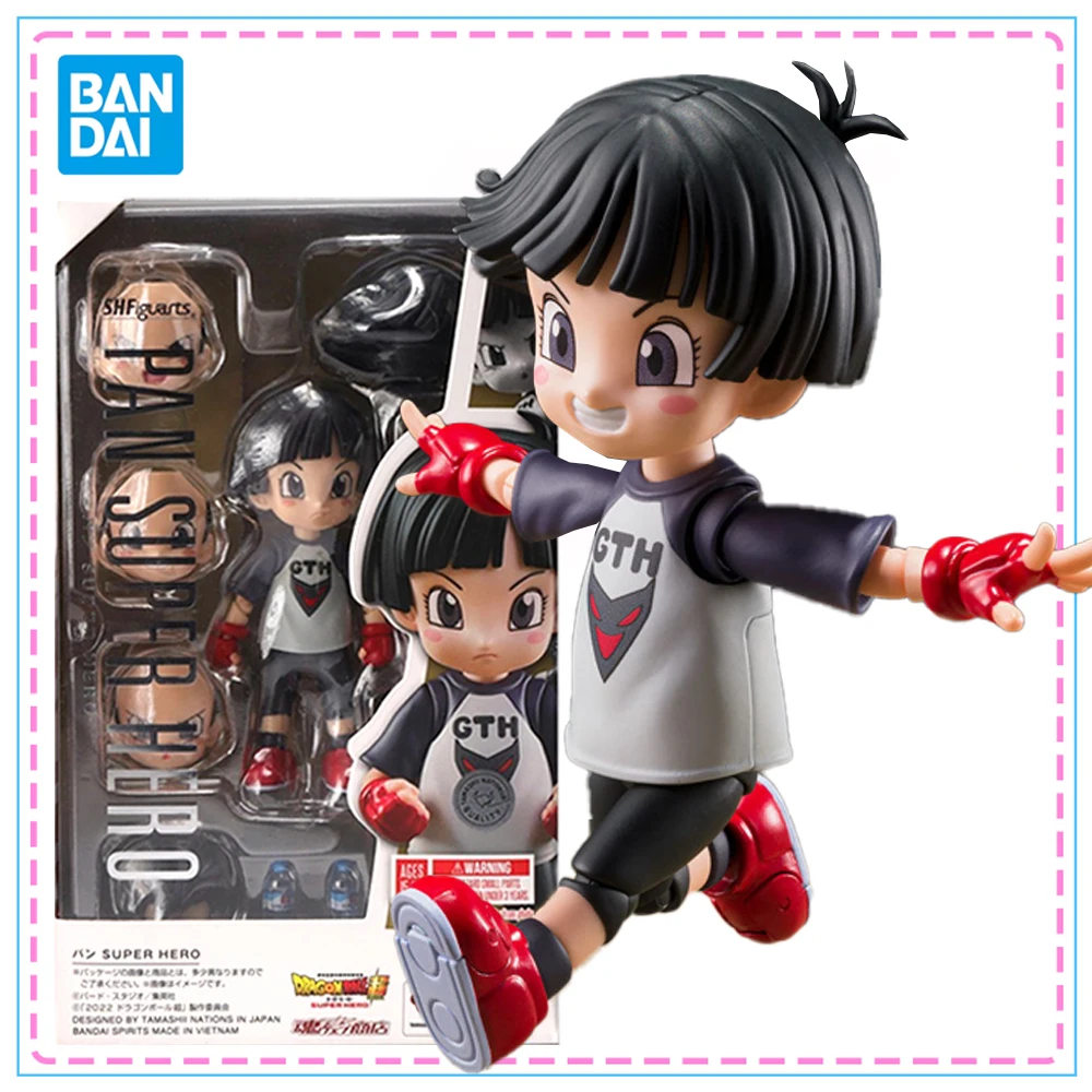 

BANDAI S.H.Figuarts Dragon Ball Pan Super Hero Anime Action Figure Genuine Model Kit Collection Model for Kids Toys Gifts
