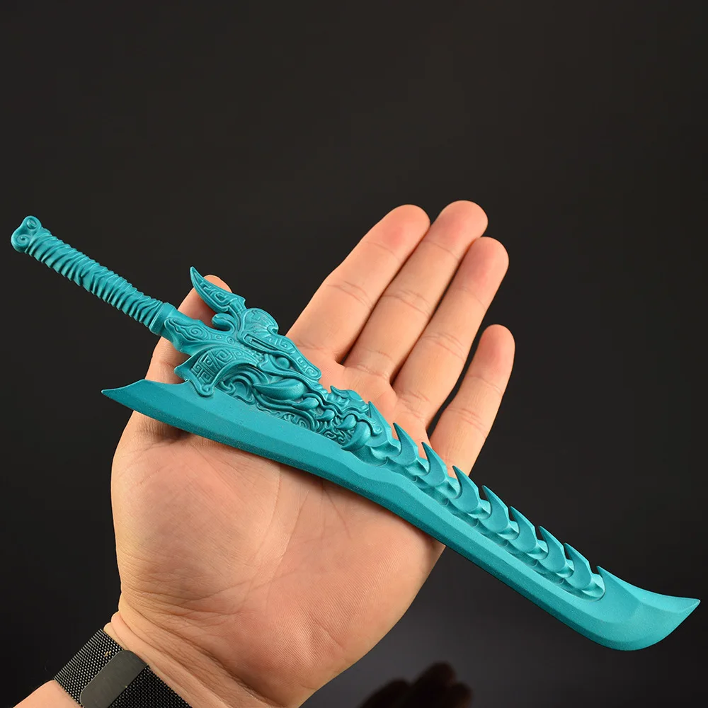 26ซม.Ne Zha 2 Ao Guangอาวุธอะนิเมะอุปกรณ์ต่อพ่วงมังกรฟันดาบFull Metal Craftสะสมโต๊ะเครื่องประดับของเล่นเด็ก