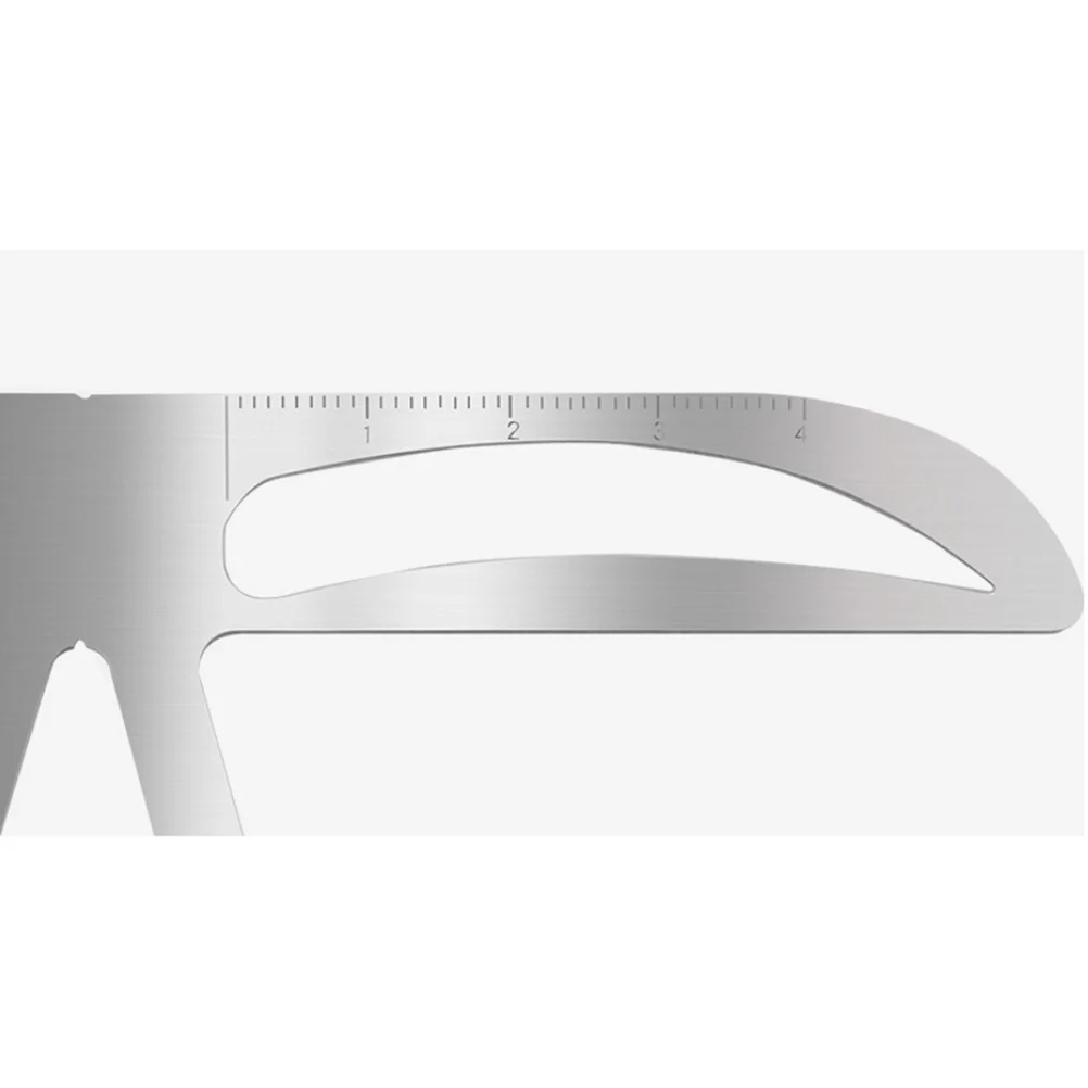 3点式眉ステンシル定規 再利用可能な自然な眉位置決めテンプレート 素早いメイクアップ適用 ポータブル眉毛