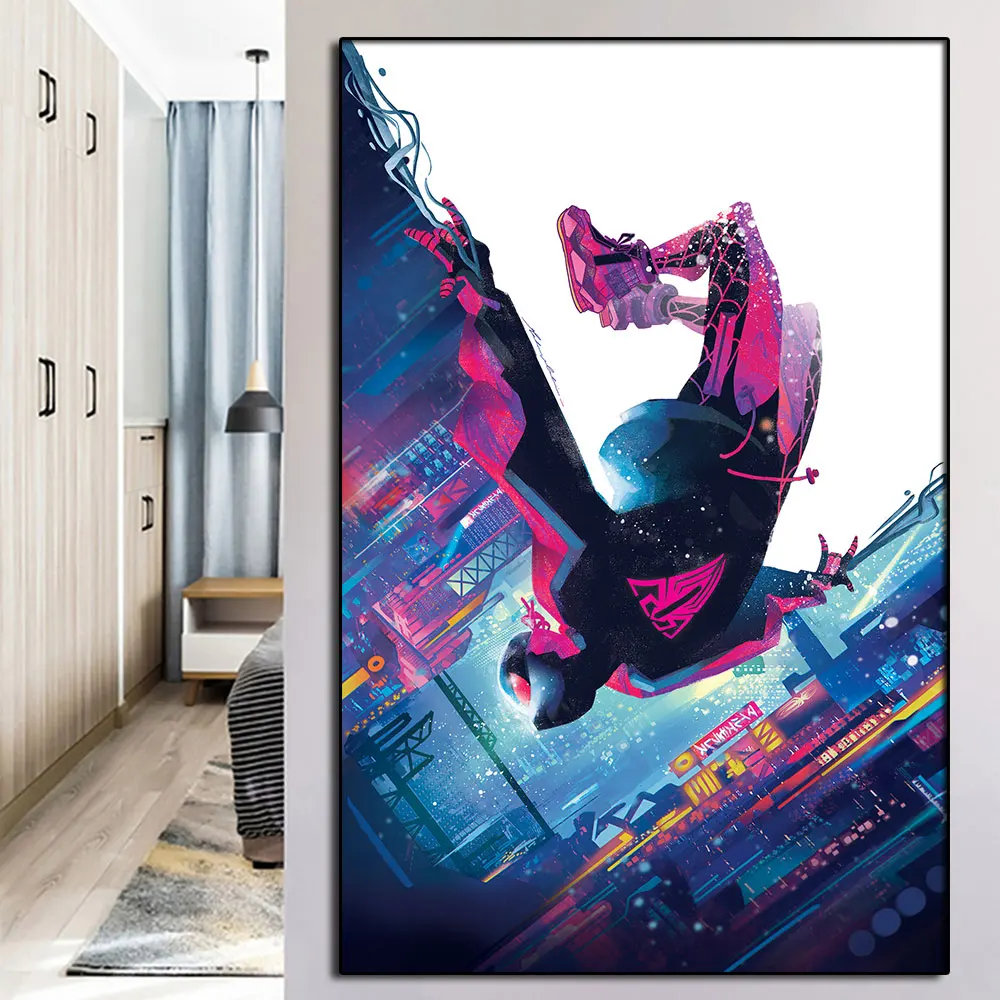 

Avengers Miles Morales Spider Man Movie Poster And Print Canvas Painting Wall Art For Living Room Home Decoration Christmas Gift