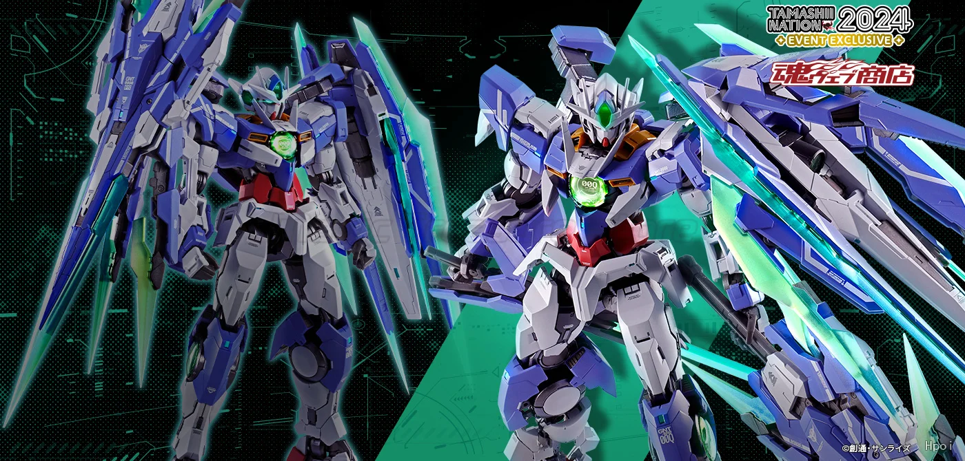

【MT】BANDAI METAL BUILD Mobile Suit Gundam 00V: Battlefield Record GNT-0000/FS 00 Qan[T] Full Saber Full Blade Installation Anime
