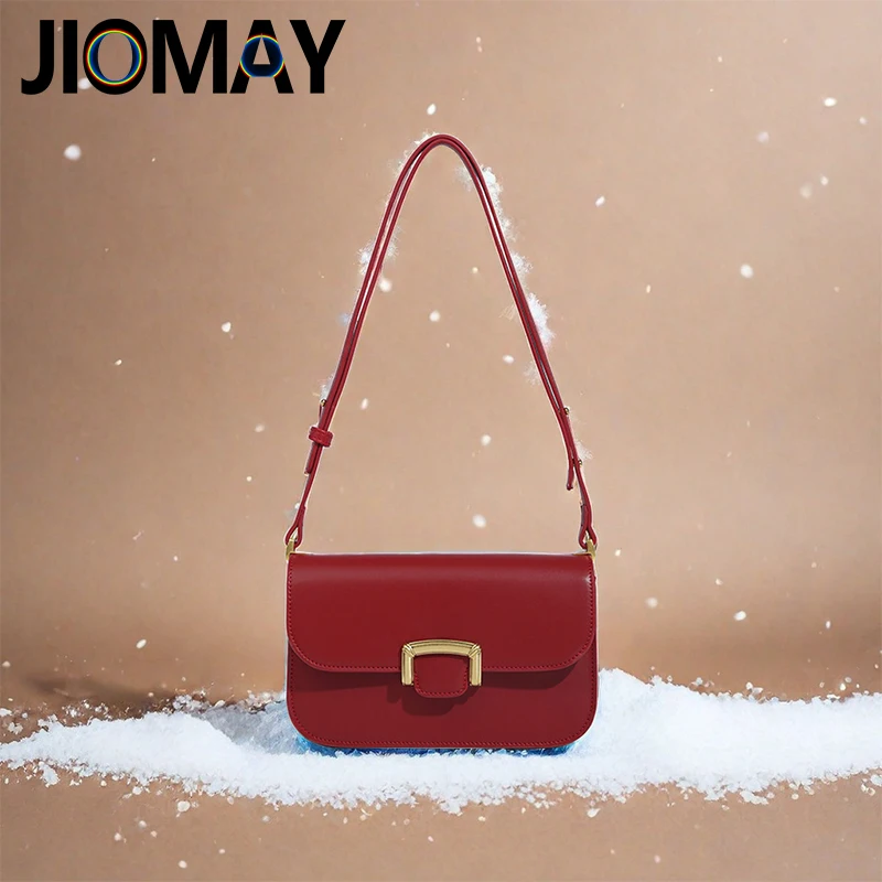 JIOMAY Dopamine Style ​Tote Bags For Women Luxury Designer Handbags High Quality PU Leather Wallet High-Capacity Shoulder Bag