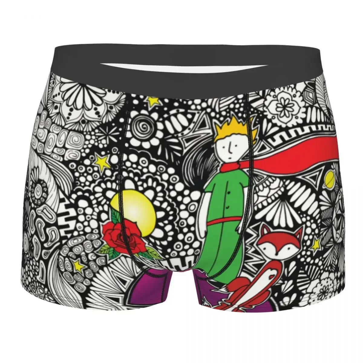 Funny The Little Prince Fairy Tale Boxers Shorts Panties Male Underpants Breathable France Fantasy Fiction Briefs Underwear