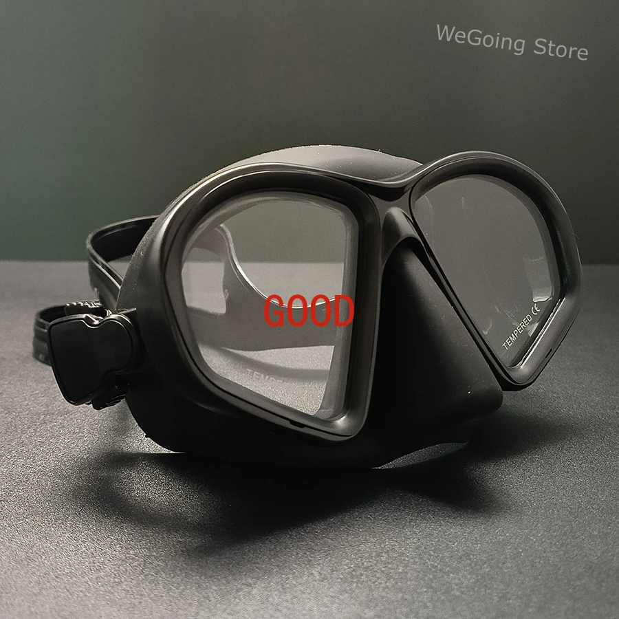 Low Volume Optical Scuba Diving Mask Nearsight Customize Prescription Glass Diving Glasses Power Range from -1.5 to -6.0