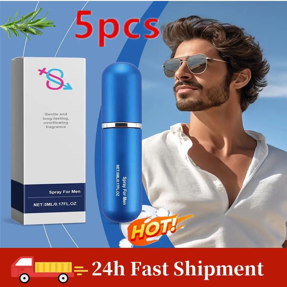 

5Pcs 5ml Pheromone Perfume Oil Gentle Men Long-lasting Fragrance For Men Attracting Women Men's Best Gifts