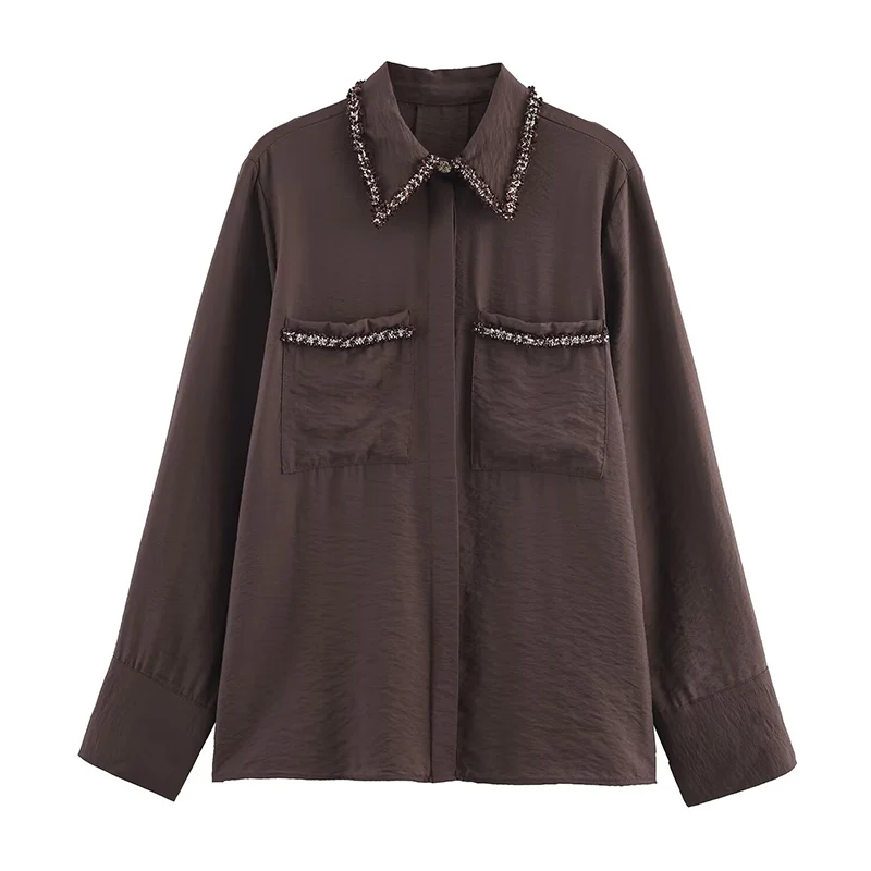 

2025 New Autumn Shirts Tops Fashion Retro Youth Loose Blouses Chic and Elegant Autumn Travel Joker Street Women's Student Shirts