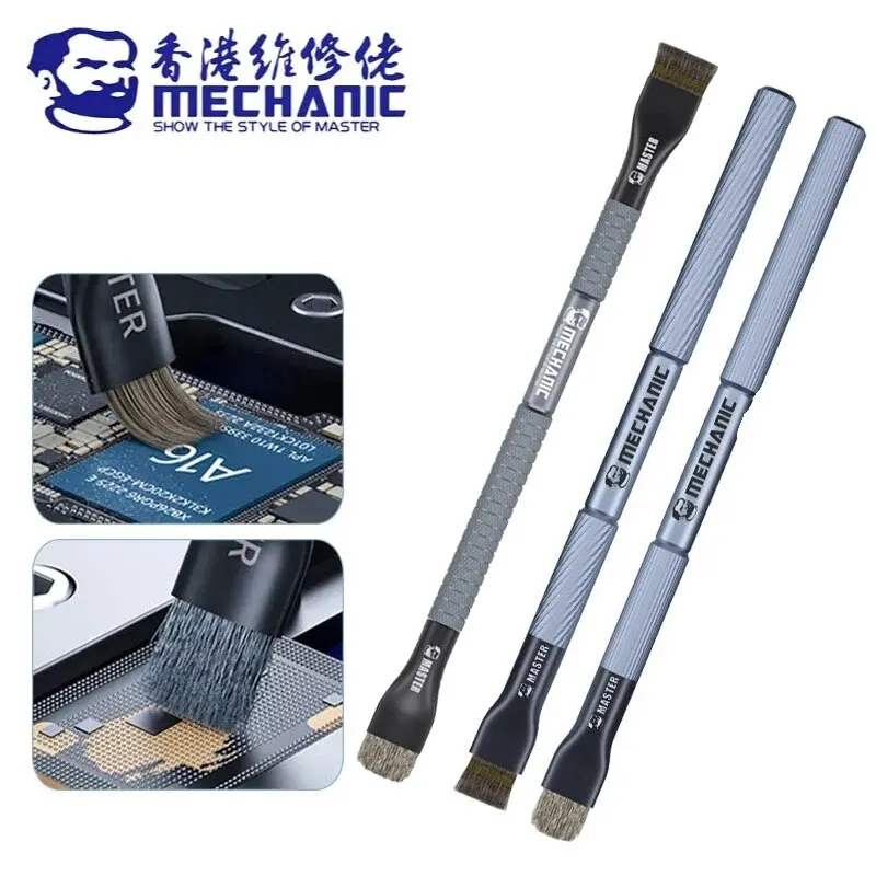 Mechanic Steel Brush Motherboard Chip Glue Removal IC Pad Cleaning PCB CPU Clean Dust PCB BGA Repair Soldering Brush