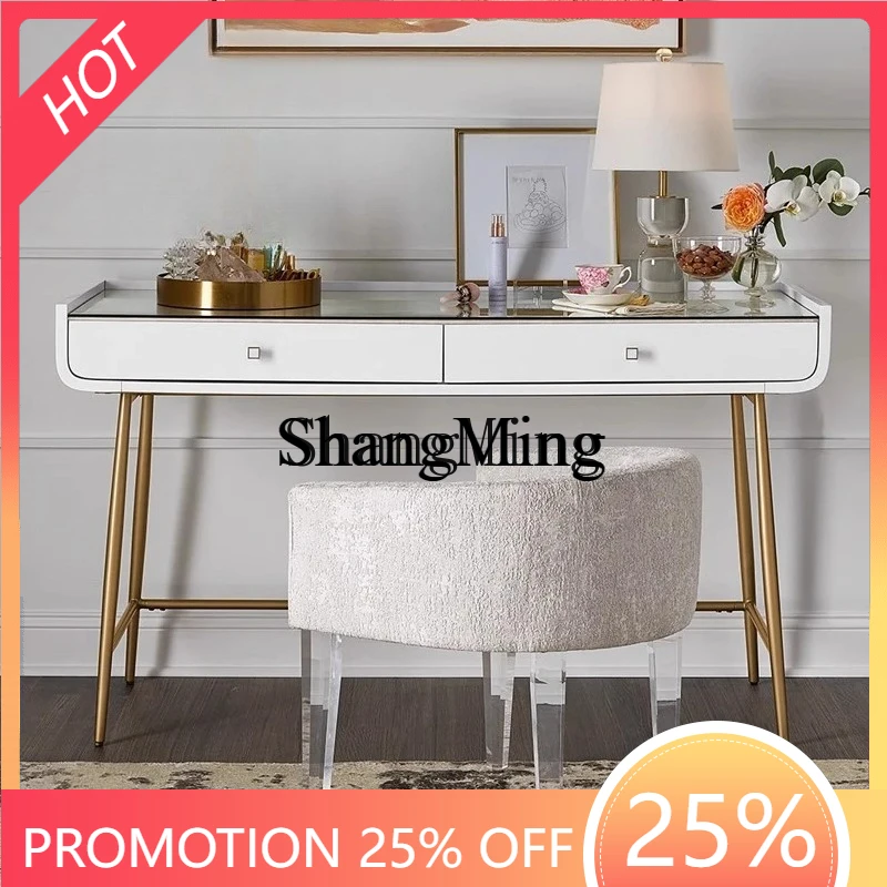 

FG good-looking Modern Simple Light Luxury Bedroom Beech Solid Wood Dresser Writing Desk Computer Desk