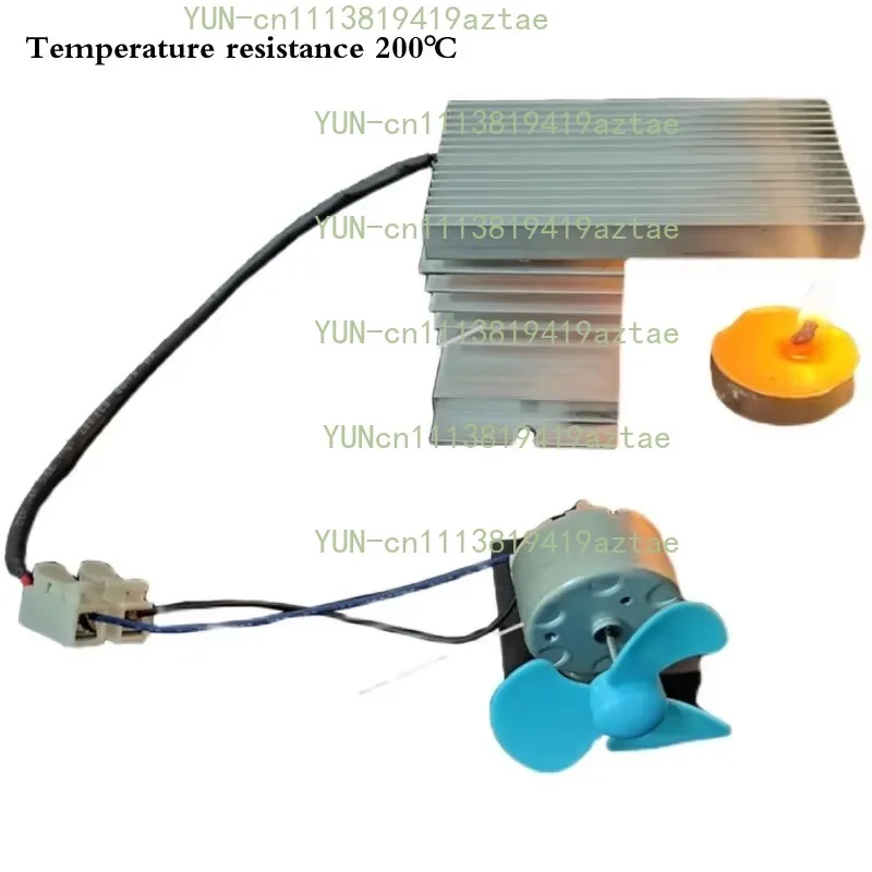 Mini Thermoelectric Generator Fan, Seebeck Effect, Thermal Energy Convert to Electric and Kinetic Energy