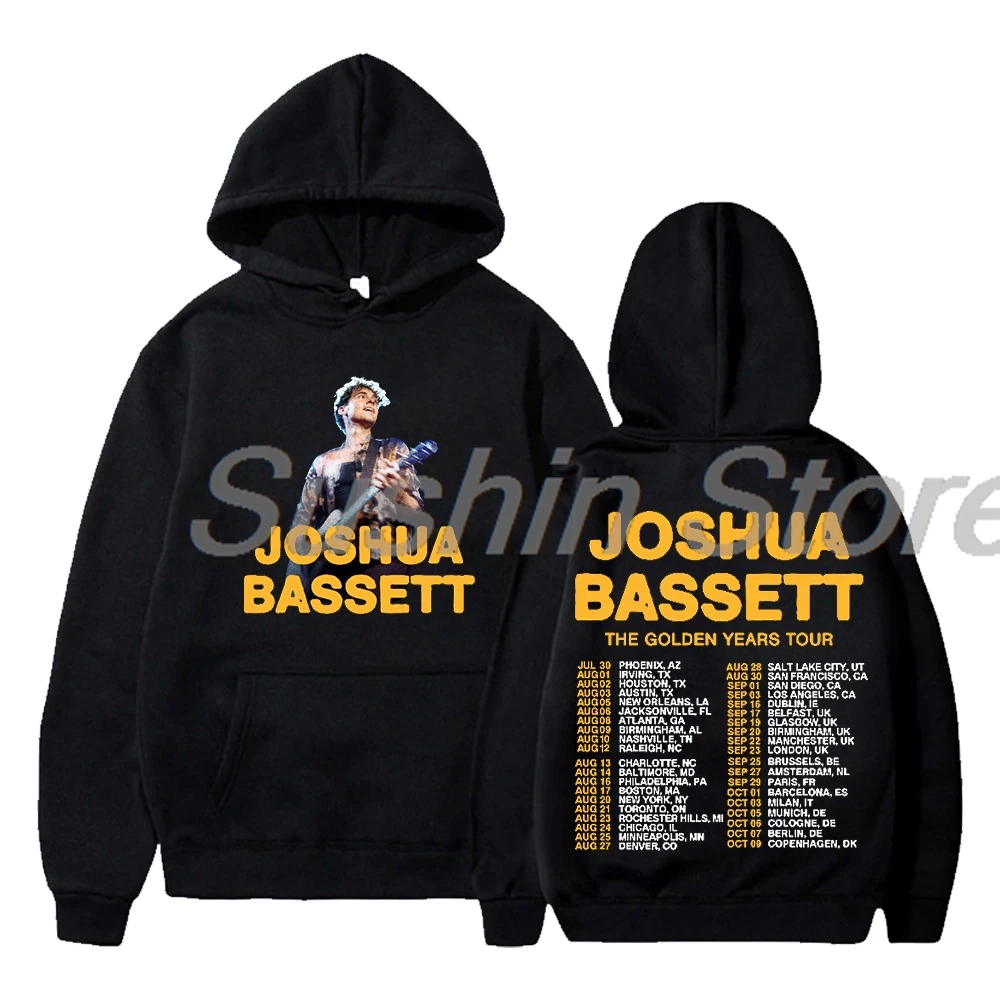 

Joshua Bassett Hoodie 2024 The Golden Years Tour Long Sleeve Streetwear Women Men Hooded Sweatshirt Fashion Clothes