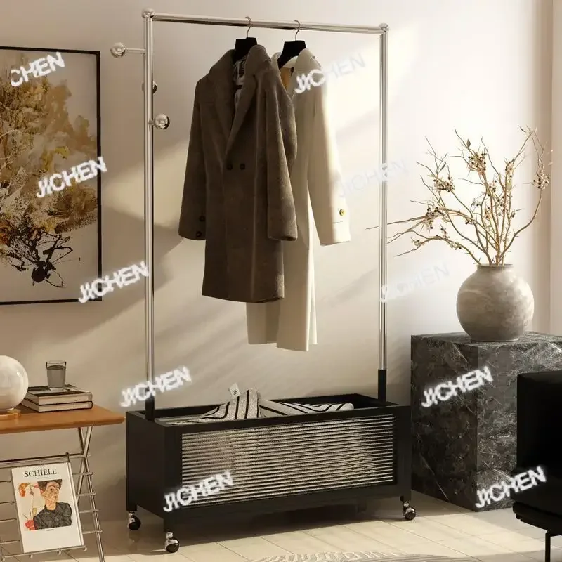 

XHY Легкие роскошные вешалки от пола до потолка, сушильные вешалки для спальни, мобильные усовершенствованные угловые вешалки, вешалка для хранения одежды на ночь