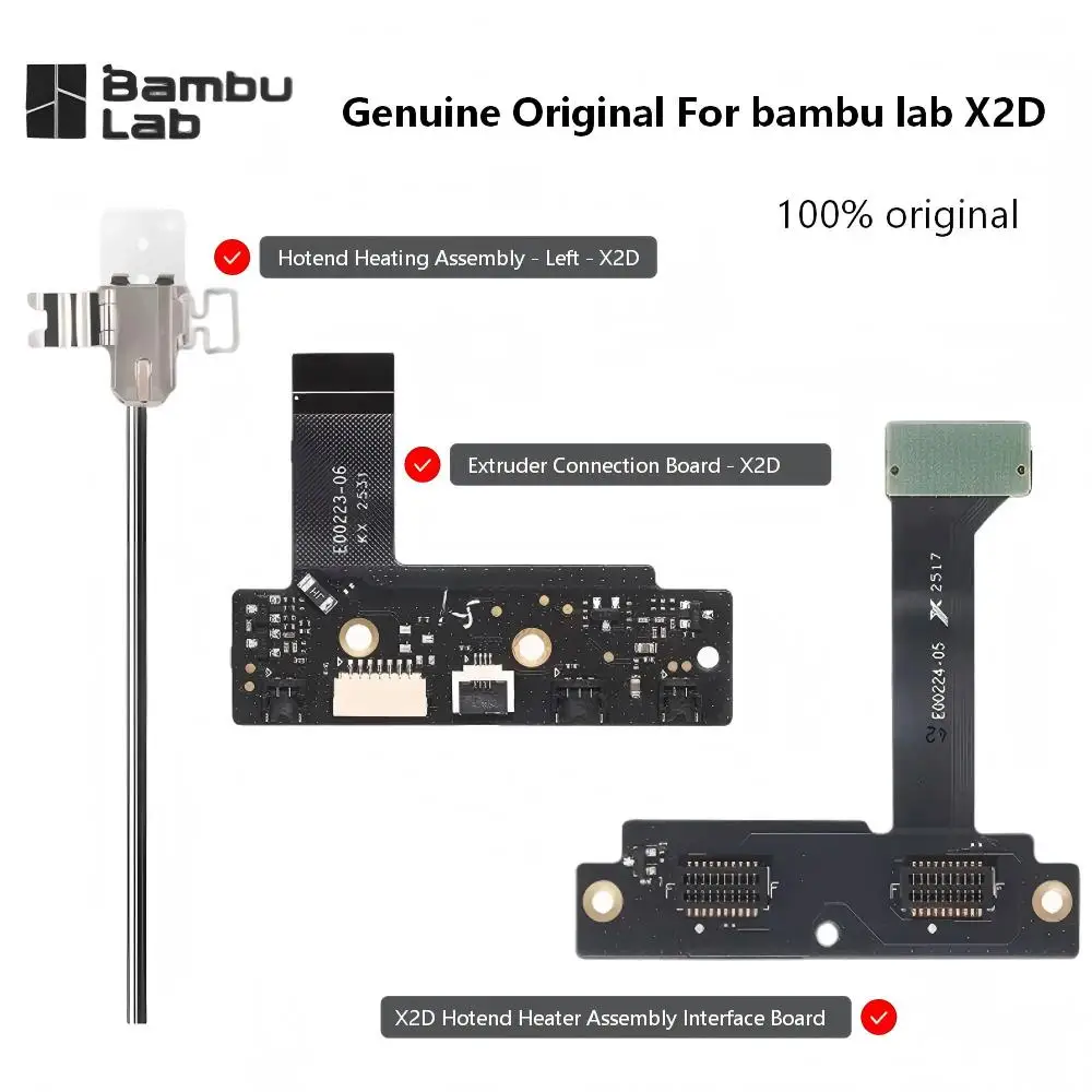 Genuine Original For Bambu Lab X2D Hotend Heater Assembly Interface Board/ Hotend Heating Assembly X2D Extruder Connection Board