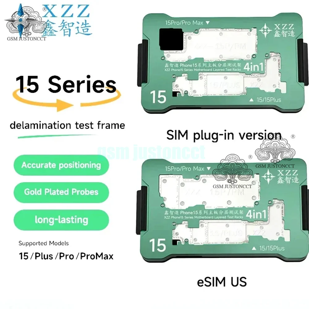 

Xinzhizao For iPhone 15/Plus/ Pro/Promax Series Motherboard Function Testing Logic Board Upper and Lower Middle Frame Tester