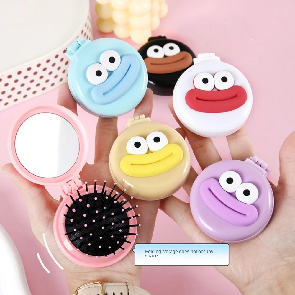 Sausage Mouth Cartoon Air Comb Anti Static with Mirror Air Cushion Comb Scalp Massage Cartoon Massage Hair Brush Makeup Tool