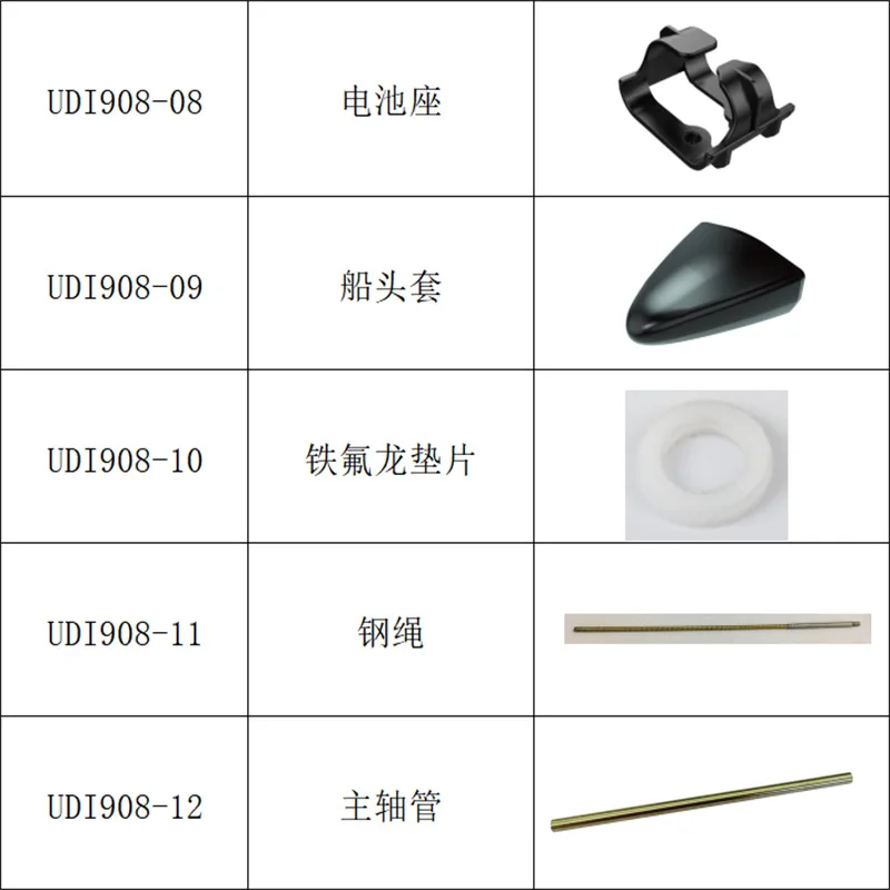 UDI908 RC Boat Accessories UDI908 Propeller UDI908 Shell UDI908  Boat Other Accessories