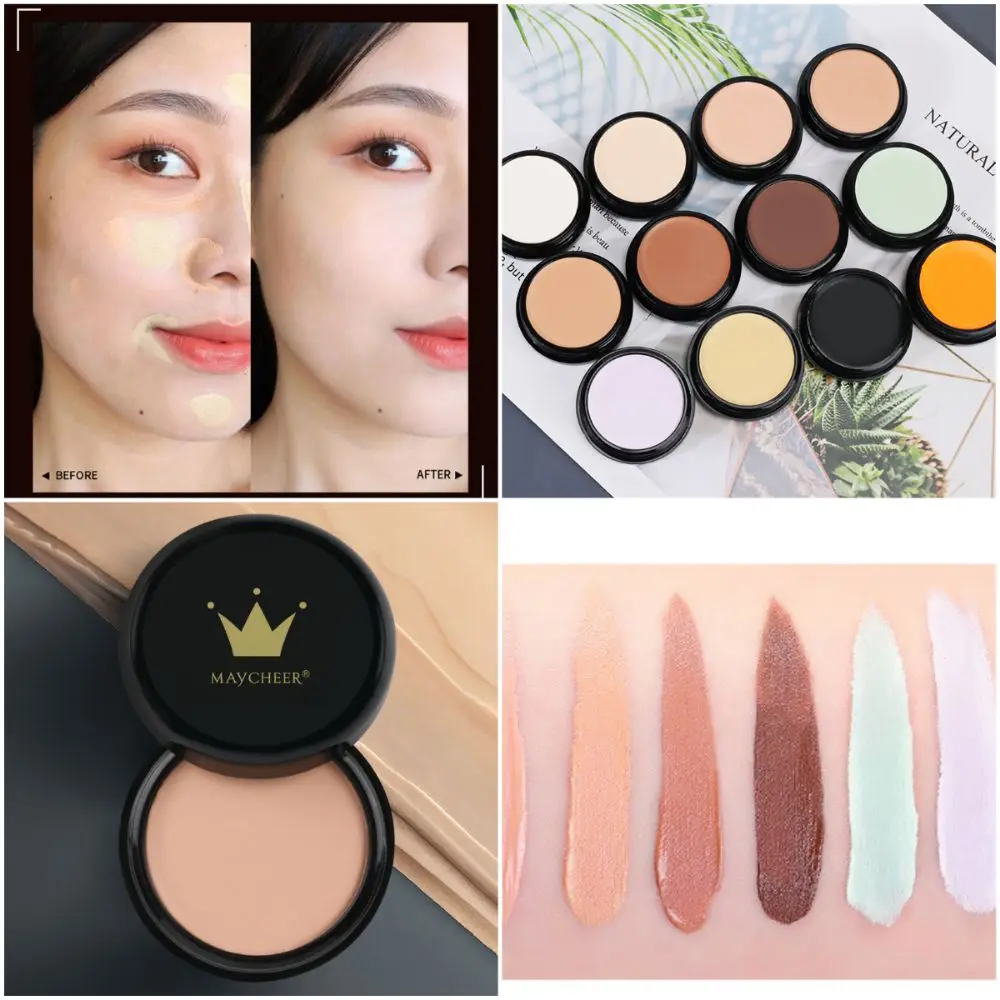 Nuovo correttore multicolore Fondotinta illuminante naturale Trucco Correttore Copertura Cerchi scuri Cosmetici lisci e fini Trucco scenico