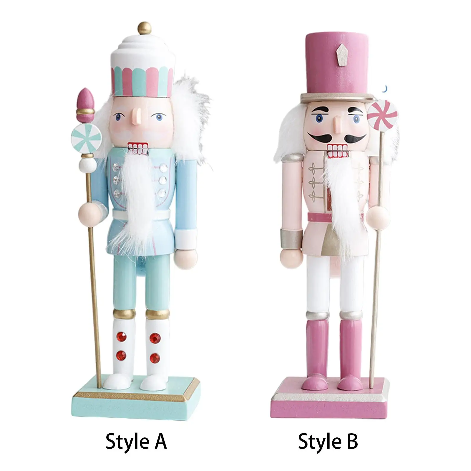 Nutcracker Ornament Christmas Decorations Wooden for Festival Mantel