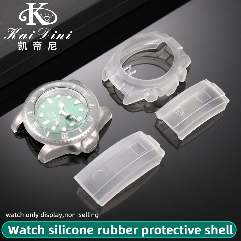 حافظة واقية شفافة مقاومة للخدش من السيليكون المقاوم للماء لساعة رولكس الغواصة دايتونا 40 مللي متر #1
