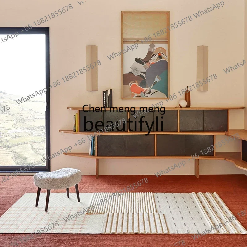 X Living room, bedroom, rectangular wool carpet, Nordic style