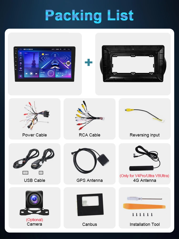 Podofo 4G CarPlay راديو السيارة الاندورويد لشركة فيات فيورينو كوبو/سيتروين نيمو/بيجو بيبر 2008-2017 ستيريو 2din نظام تحديد المواقع رئيس راديو السيارة #6