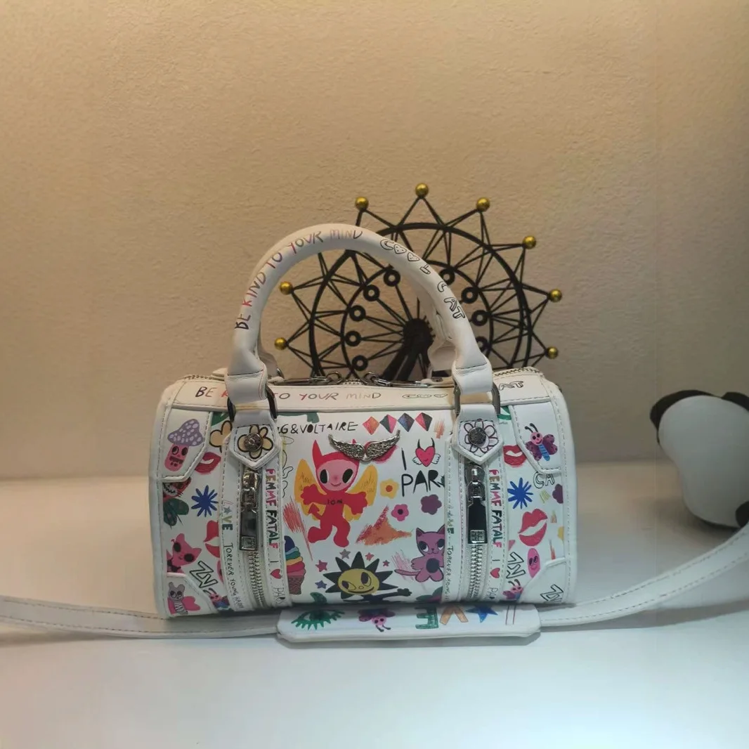 

Сумка с принтом граффити для женщин, дерзкая альтернативная модная уличная сумка-кроссбоди для индивидуального стиля