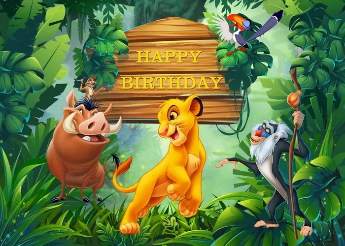 Disney The Lion King Party Backdrop Birthday Party Baby Shower Photo Background Photographic Studio Props Decor Banner NO DIY