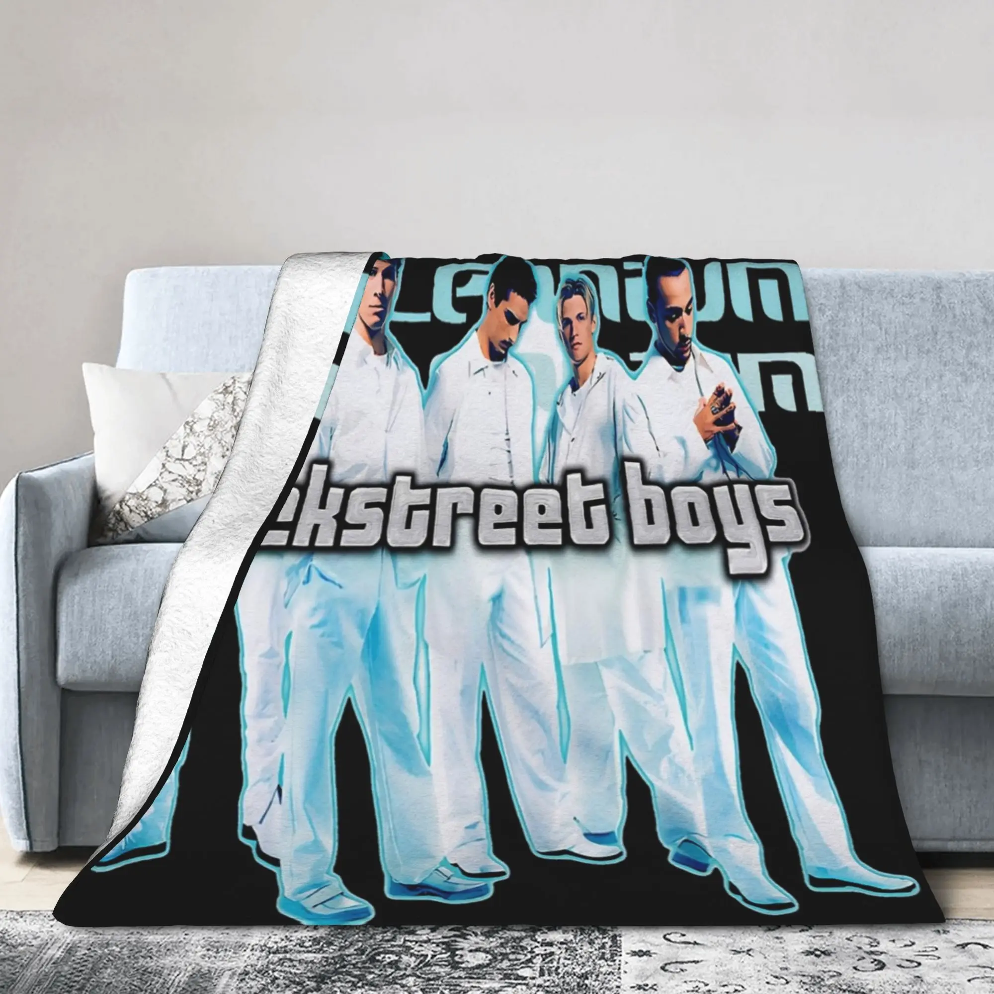 Backstreets Boys Classic Album Blanket Fleece Summer Air Conditioning   Multifunction Soft Throw Blankets for Sofa Car Bedspread