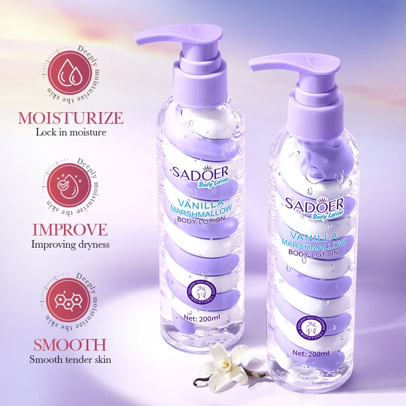 Automne hiver vanille guimauve Lotion pour le corps hydratante nourrissante pour la peau