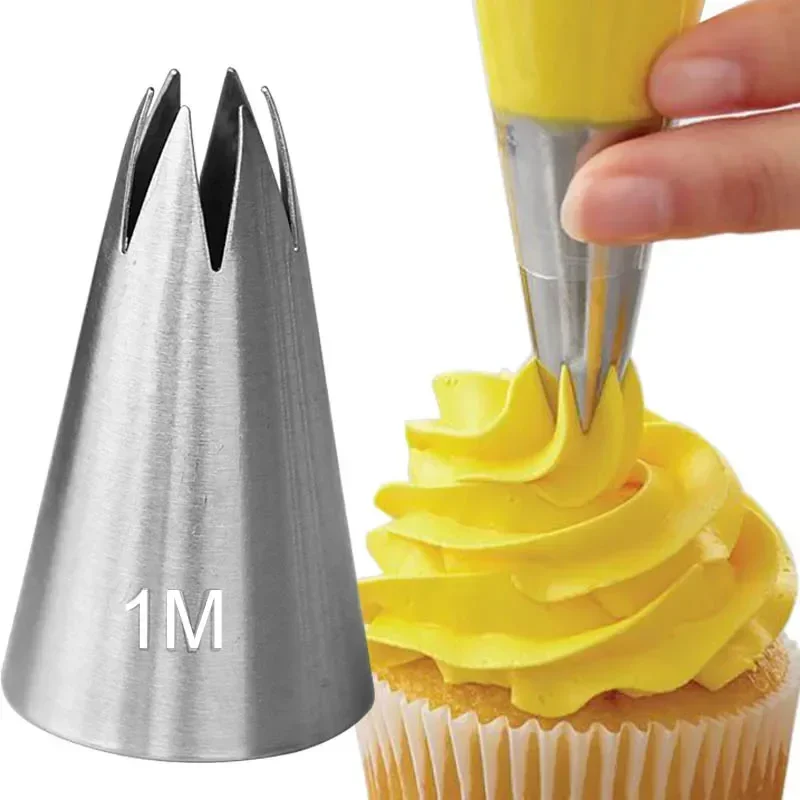 #1M #2D #1B #336 Large Rose Flower Icing Piping Nozzle For Cake Decorating Tips Cupcake Cookie Baking Tool Russian Pastry Nozzle