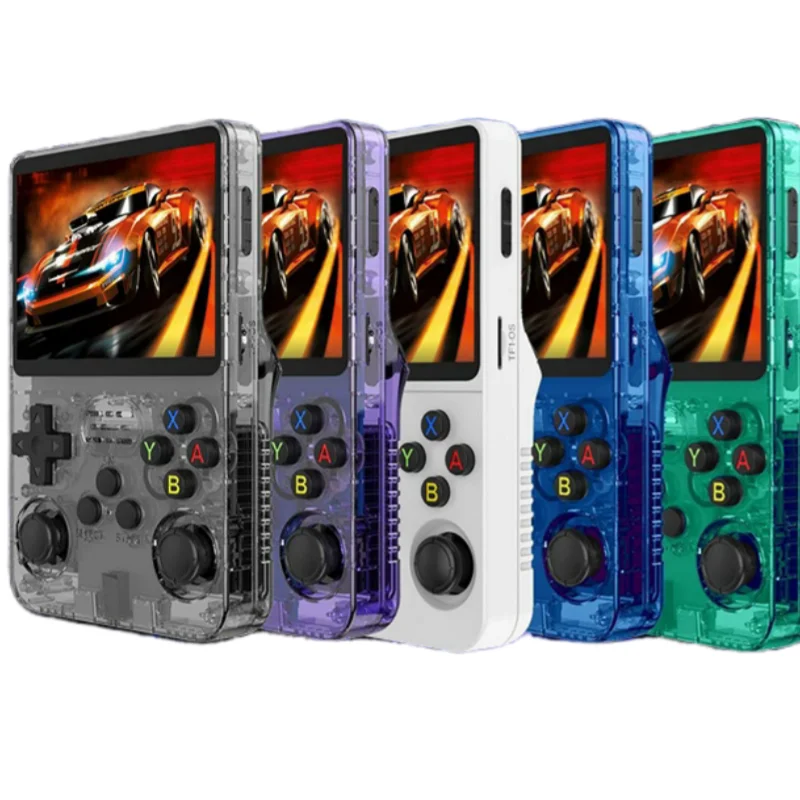 

R36S Handheld Game Console 3.5 Inch IPS Screen Retro Game Console Linux System With R36S Screen Protector Pocket Video Player