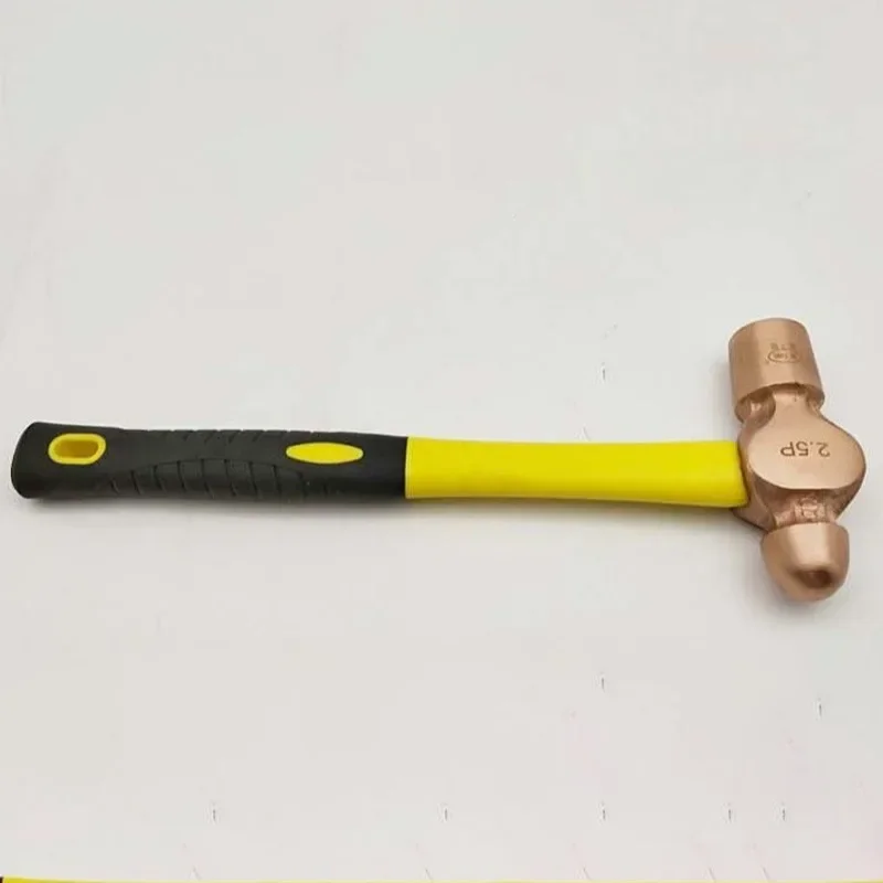 Brass Hammer Multifunctional Hammers Professional Tile Work Tools Red Copper Hammer Low Hardness Knockable Mold Hand Tools