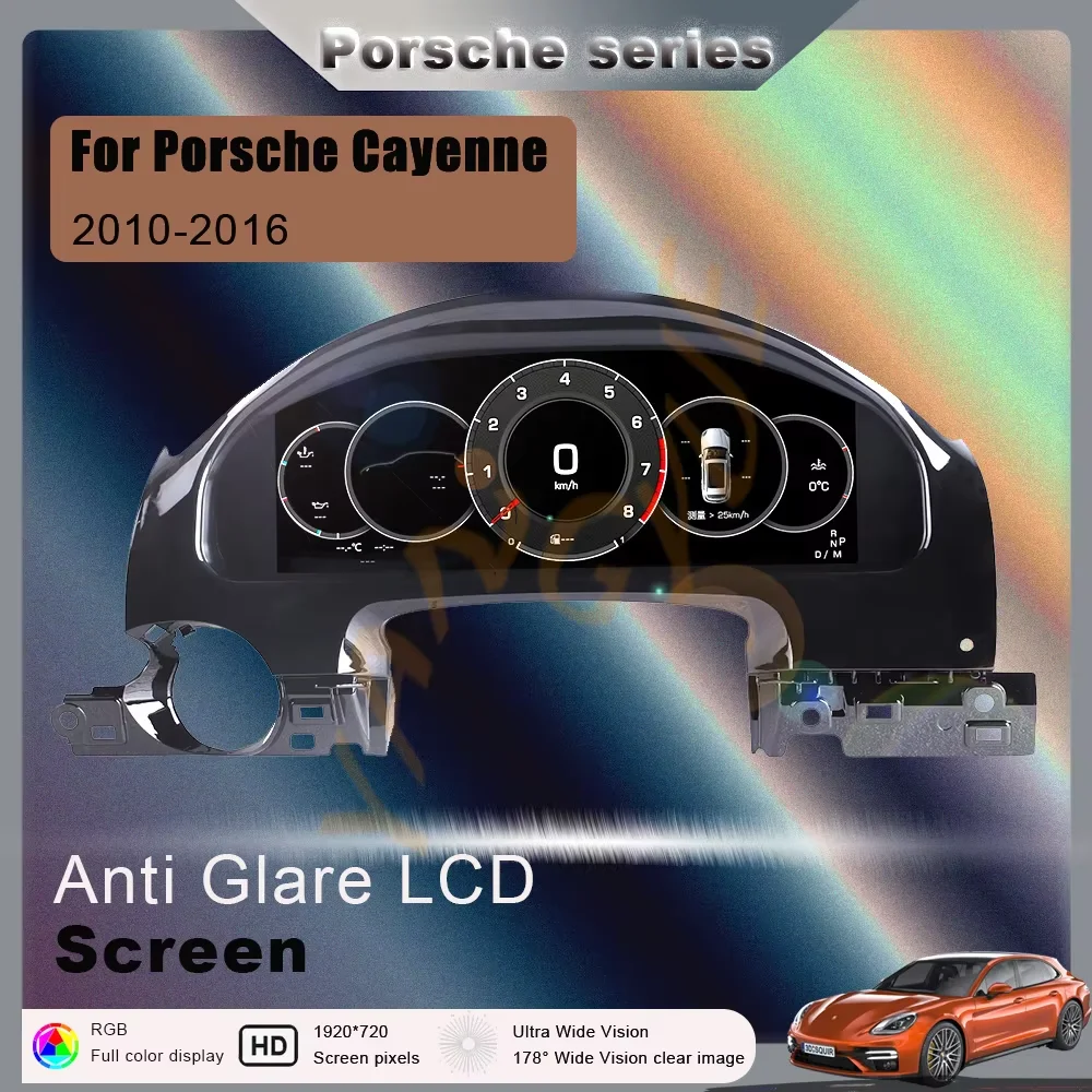 

ДЛЯ Porsche Cayenne Panamera Обновление автомобиля 12,3-дюймовый ЖК-дисплей с тематическим дисплеем приборов Plug and play инструменты и датчики давления масла