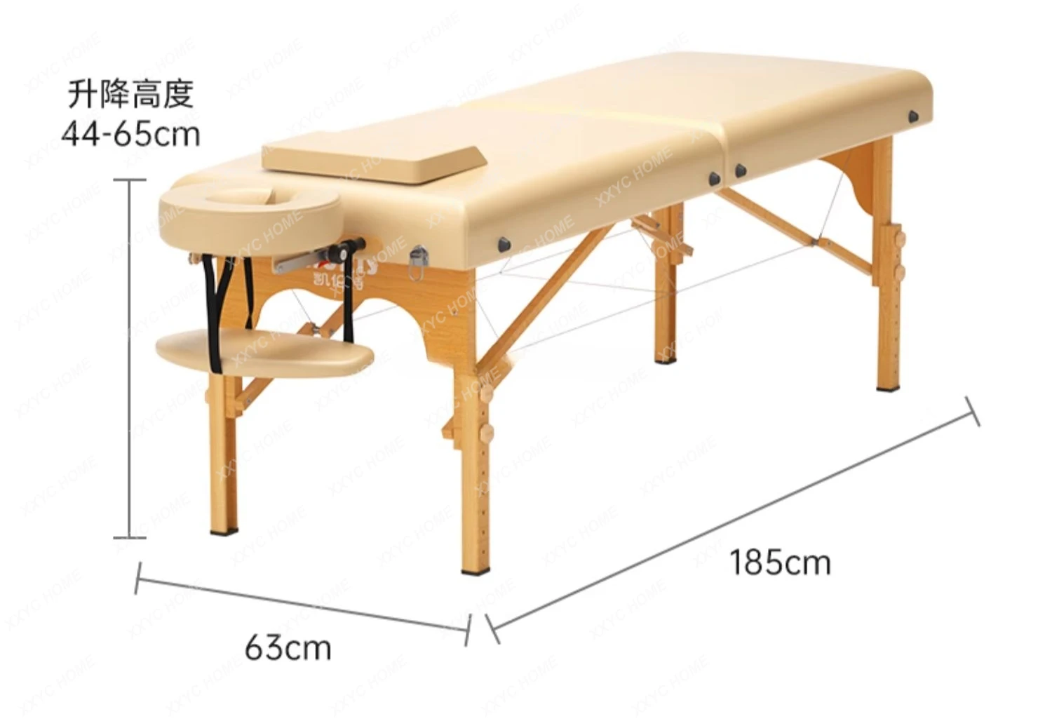 

Beauty salon original point massage physiotherapy portable home solid wood beauty bed