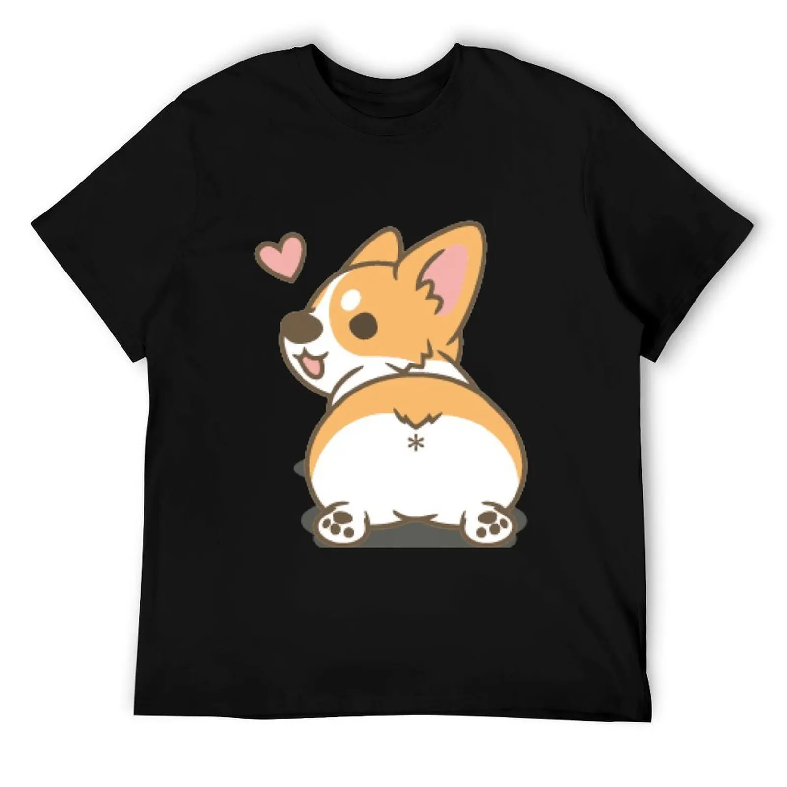 

Corgi butt T-Shirt cotton t shirts high quality t shirt men 100% cotton luxury brand T-Shirt
