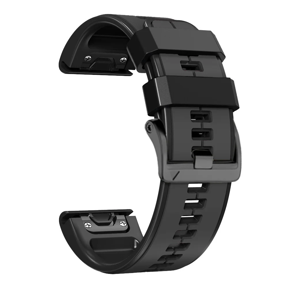 26 22mm para Garmin Fenix 8 7X 7 Pro 6 6X Pro 5X 5 Plus correa de reloj Solar de zafiro pulsera de silicona de liberación rápida
