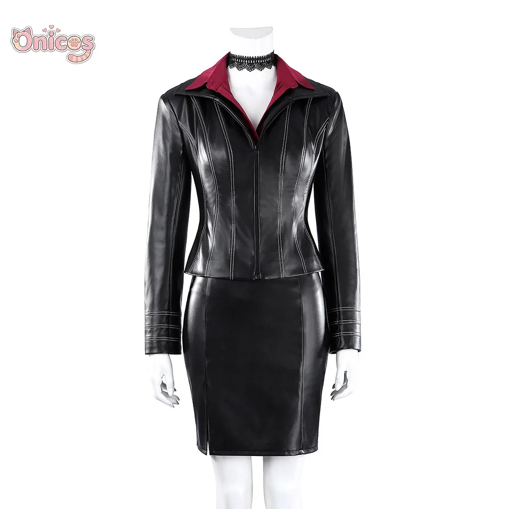 Resident Evil Damnation Ada Wong Cosplay Costume Leather Suit Female Outfit Halloween Carnival Party Role Play Clothes Onicos view 5