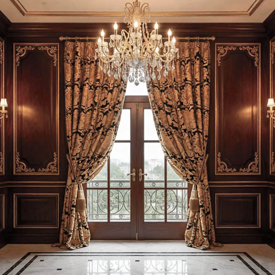 Luxury Curtain For Window Decorations Blackout Living Room Drape Kitchen Elegant Bedroom Lounge Curtains And Window Treatments