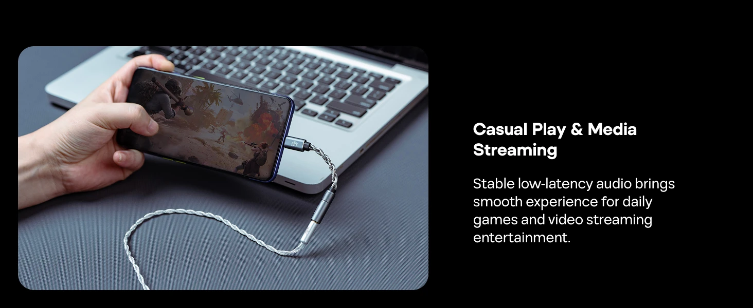 Kiwi Ears AD1 Pro Verbesserter USB-C Dongle mit Höherer Leistung, Geringerer Verzerrung & Plug-and-Play-Kompatibilität – Detail 13