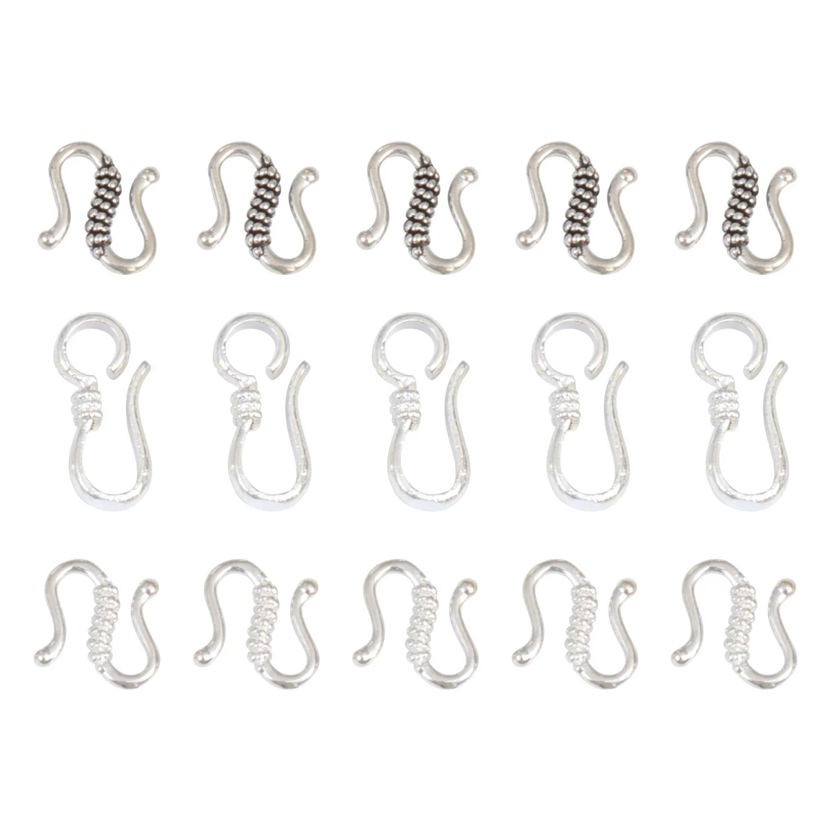 

40 Pcs Hook up Heavy Duty Clothes Rack Ornament Mini Hooks Bracelet Buckle Clasp