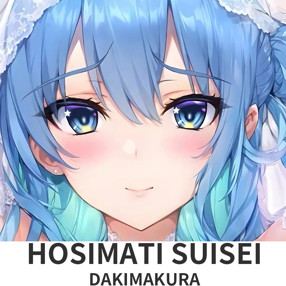 Hololive Dakimakura Hugging Body Pillow Case Anime Vtuber Hosimati Suisei Pillow Cushion Cover