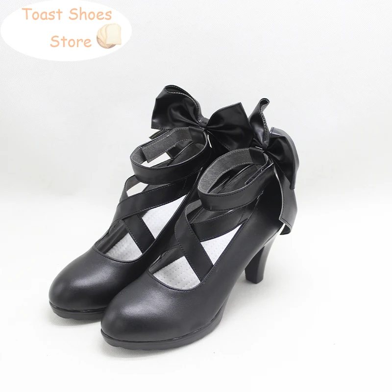 Spel Umamusume: Mooie Derby Rijst Douche Cosplay Schoenen Pu Lederen Schoenen Halloween Carnaval Laarzen Prop Kostuum Prop